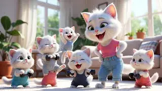 AI Cat Mom & Cute Kittens Daily Life 🐱💖 | Viral MRI Animation#CuteKittens#CatMom#cat #cartoon #ai 