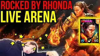 LIVE ARENA SILVER 4 F2P END GAME ROCKED BY +4 RHONDA! | RAID: SHADOW LEGENDS