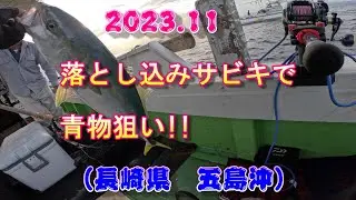 落とし込み釣り (船釣り)(青物 ブリなど)（長崎県　五島沖）4K　2023.11