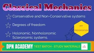 Classical Mechanics I Holonomic I Non-Holonomic I PGTRB I PHYSICS I NEET I TAMIL I DPN ACADEMY