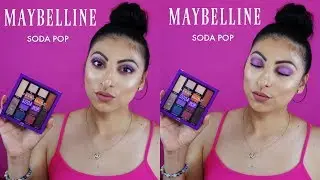 MAYBELLINE SODA POP EYESHADOW PALETTE | LOOK + FIRST IMPRESSIONS & SWATCHES