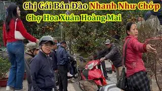 Xuân Bính Ngọ 2026 - Chị Gái Bán Đào Nhanh Như Chớp Nửa Tiếng Hết Xe Đào