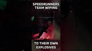 SPEEDRUNNERS DIE TO THEIR OWN EXPLOSIVE! #gtfothegame #speedrun #fail