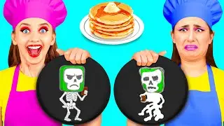 Pancake Art Challenge | Creative Food Hacks by Fun Tun