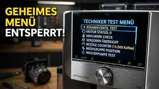 Siemens EQ9 Test Men&uuml; Ausf&uuml;hrliche Erkl&auml;rung. Komponenten Sensoren Test. Bez&uuml;ge wasser Br&uuml;hgruppe..