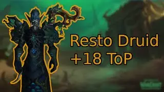Resto Druid Mythic+ - 18 ToP chill key - Necrolord Catweaving - Eye Tracker
