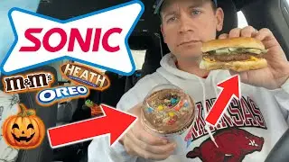 Jackson Reviews Sonic Trick Or Treat Blast, Hickory BBQ Burger, & Pickle Fries