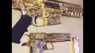 Never Before Seen...... Cartel Weapons All Gold