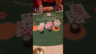 LUCKIEST Blackjack Triple Split EVER!!! #blackjack #vegas #casino