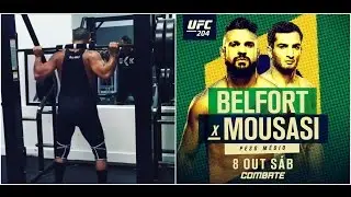 Vitor Belfort training for Gegard Mousasi at UFC 204