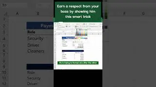 Easiest way to format using a prototype #Excel #Format #ytshorts #tricks #tutorial #microsoft