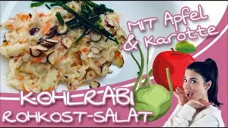 Dieser Salat wird dich &uuml;berraschen! | Rezept f&uuml;r Kohlrabi M&ouml;hren Salat | Community Rezept