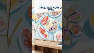 Stunning Seafood Art Prints! #etsyfinds #homedecor #printableart #wallart