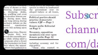 Dawn News front page 5 February 2021