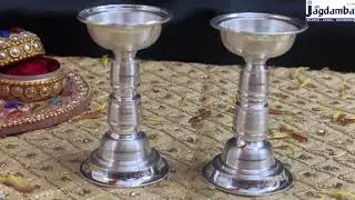 36 Grams Silver Diya | Sri Jagdamba Pearls