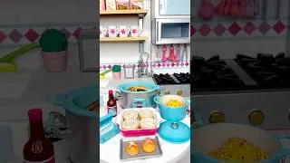 American Girl Doll Mini Slow Cooker Meal For Dolls #americangirldoll #toyfoods