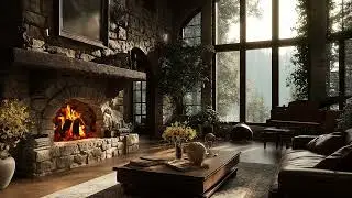 Hearthside Melodies: Cozy Fireplace Piano Ambience, Warm Winter Comfort for Sleep & Relaxation
