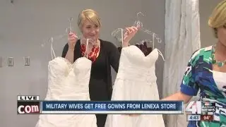 Bridal store in Lenexa gives away more than 200 wedding gowns to military wives