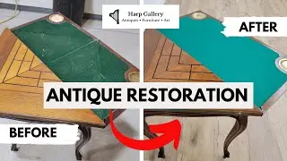 Реставрация игрового стола 1880-х годов! Бесплатная реставрация в подарок! &mdash; Harp Gallery Antiques