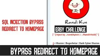 🔵 SQL INJECTION BYPASS REDIRECT TO HAMEPAGE PART 1 | WCI Team
