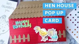 🐓🐓 Make This Hen House - Fun Fold - Pop Up Card Today!