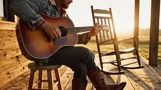 Wildflower Skies Across the Prairie 🤠 Calm Cowboy Acoustic & Rustic Road Vibes