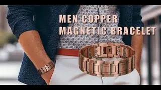 RainSo Pure Copper 3X Strength Copper Magnetic Bracelet for Men