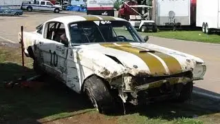 Shelby GT350 Crash at Hallet Motor Speedway