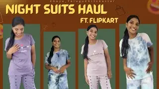 Flipkart night dresses haul 🛍🦩| Night wear under 500 🤑 | Women nightwear💸 | Sleepwear try on haul