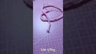 wire flower handmade rope tricotin #diy #tutorial #handmade #wire #flowers #tulip #craft #crochet