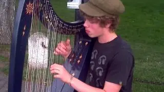 Aaron's busking debut