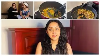 Pepper mushroom and spring onion rice in 20 minutes