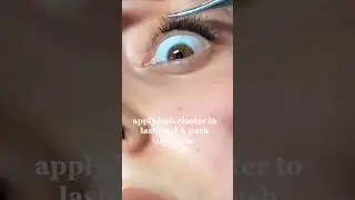 apply lashes to lash root