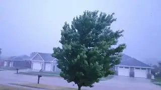 Continuous lightning storm.