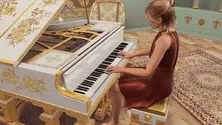 Amelia AI Plays Healing Elves by Derek Fiechter (piano cover)