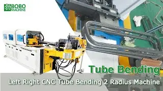 Left Right CNC Tube Bending 2 Radius Machine