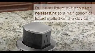 Hubbell Kitchen Countertop Pop Up Outlet Spill Test