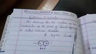 Collision Diameter | Physical Chemistry | Ch. Gaseous State