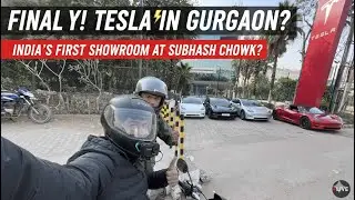 Finally! Tesla Showroom in Gurgaon? 😱 | Subhash Chowk Tesla Store Reality! #tesla #dailyvlog