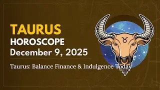 Daily TAURUS Horoscope (December 9, 2025) ♉️ 🌟 Taurus: Balance Finance & Indulgence Today