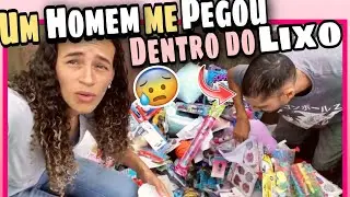 Meu MAIOR ACHADO no DUMPSTER + Um HOMEM CHEGOU bem na HORA!