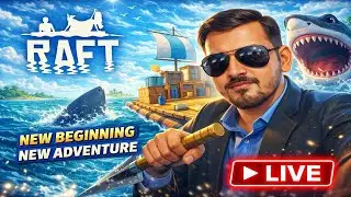 RAFT LIVE Survival Gameplay 🌊 First Time Playing | New Beginning Ocean Adventure - EP1