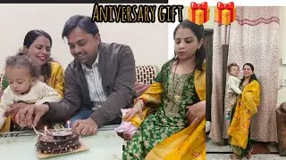 Aniversary पर पतिदेव ने दिया इतना प्यारा gift 🎁🎉 3 saal pure hogye shadii ko ❤️🙏@Nikitajoshivlog 