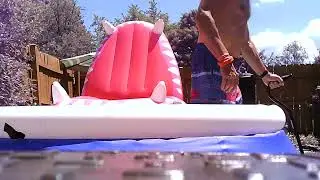 STAN J  CATERBONE VIDEO 1 Getting into Backyard Pool June of 2020