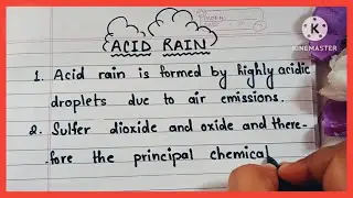 10 Lines on Acid Rain | Essay on Acid Rain