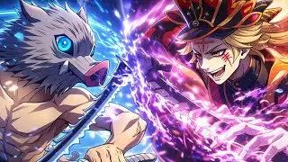 Inosuke vs Douma | animaci&oacute;n | Demon Slayer 