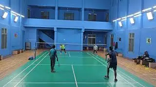 #326 Morning Badminton Club Competative game with skilled veterans (PM Sr Mk)