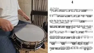 ADVANCED SNARE DRUM STUDIES by Mitchell Peters.NO.4