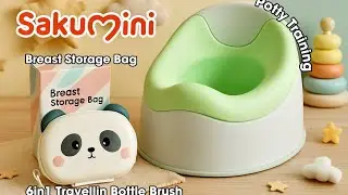 UNBOXING SAKUMINI POTTY TRAINING, 6in1 TRAVELLING BOTTLE BRUSH SET, DAN MILK POWDER BAG‼️