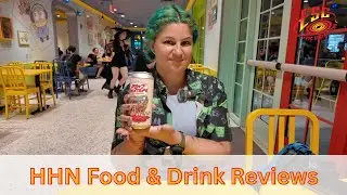 Sabrina and Ella Review Food & Drinks at Halloween Horror Nights HHN 34